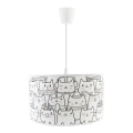 Lustre infantil suspenso com cabo CATS 1xE27/60W/230V