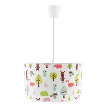 Lustre infantil suspenso em cabo FOREST 1xE27/60W/230V