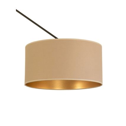Lustre LED ajustável em haste GORTA 1xE27/60W/230V bege/dourado