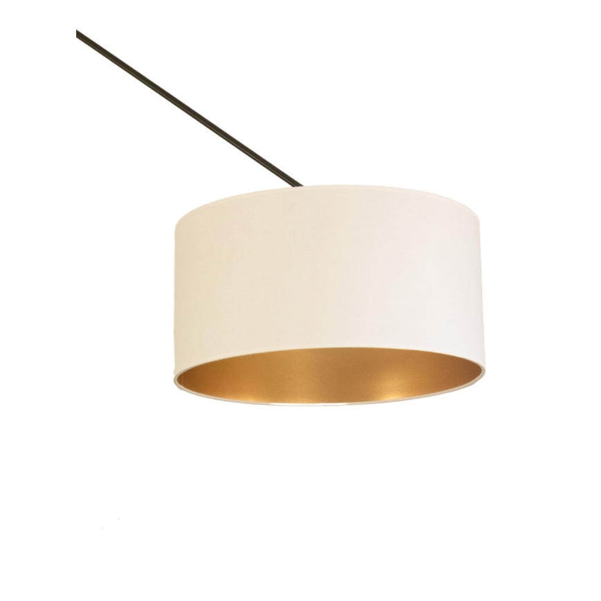 Lustre LED ajustável em haste GORTA 1xE27/60W/230V branco/dourado