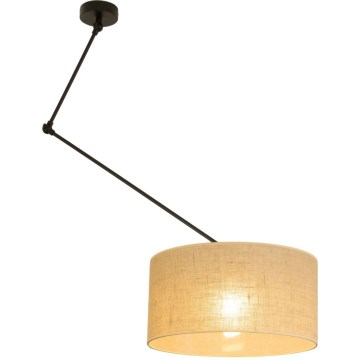 Lustre LED ajustável em haste GORTA 1xE27/60W/230V juta
