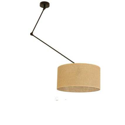 Lustre LED ajustável em haste GORTA 1xE27/60W/230V juta