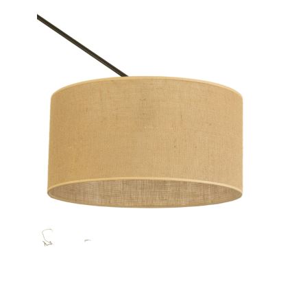 Lustre LED ajustável em haste GORTA 1xE27/60W/230V juta