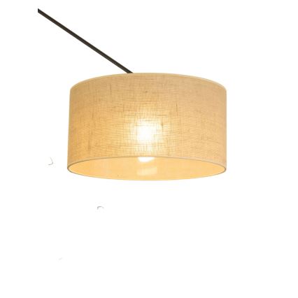 Lustre LED ajustável em haste GORTA 1xE27/60W/230V juta