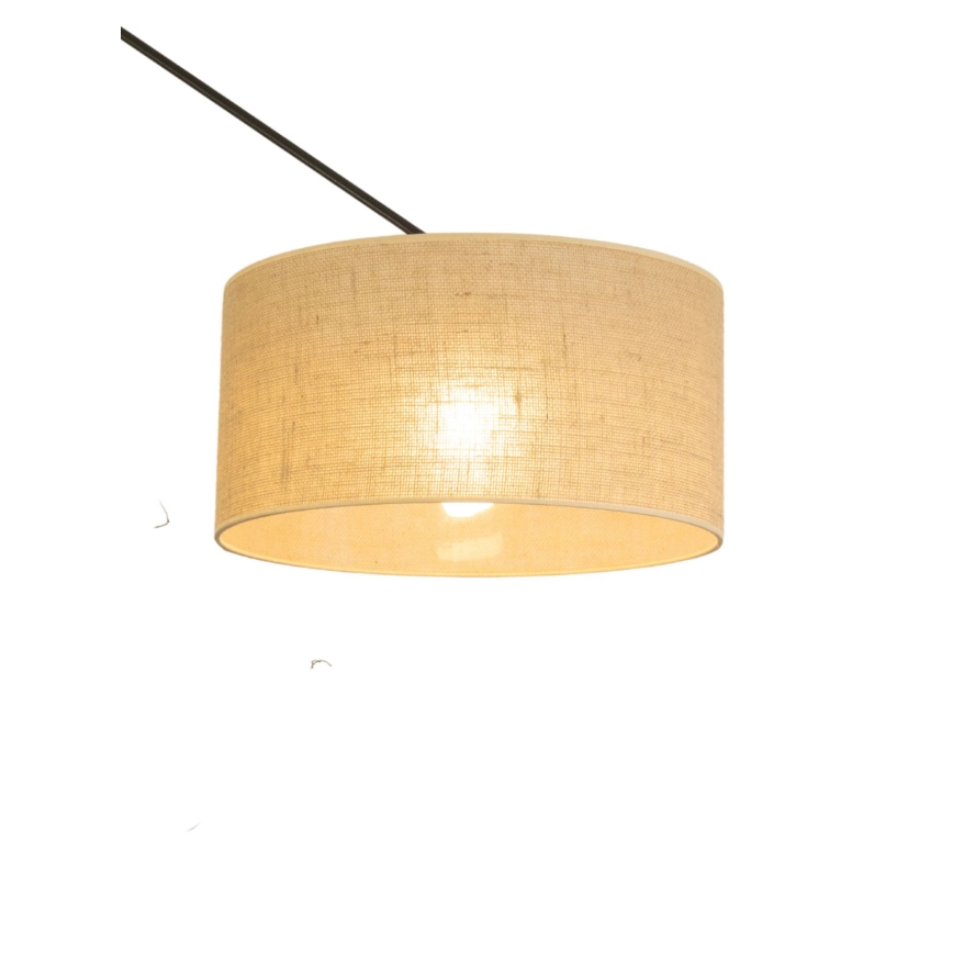 Lustre LED ajustável em haste GORTA 1xE27/60W/230V juta