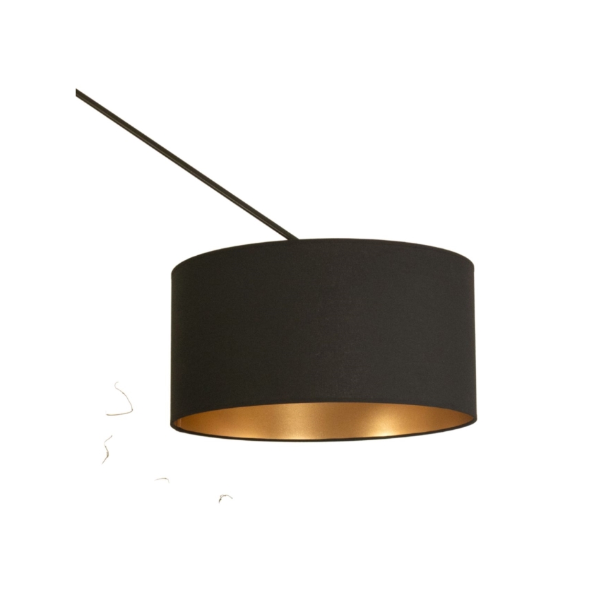 Lustre LED ajustável em haste GORTA 1xE27/60W/230V preto/dourado