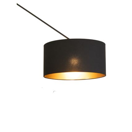 Lustre LED ajustável em haste GORTA 1xE27/60W/230V preto/dourado