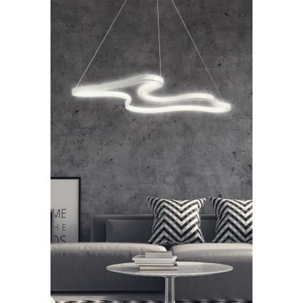 Lustre LED ARTISAN suspenso por cabo 36W/230V 6500K branco