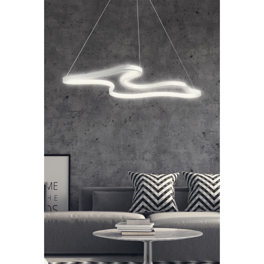 Lustre LED ARTISAN suspenso por cabo 36W/230V 6500K branco