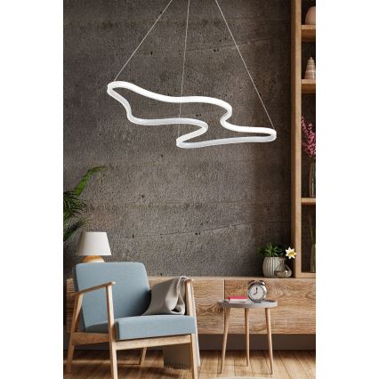 Lustre LED ARTISAN suspenso por cabo 36W/230V 6500K branco