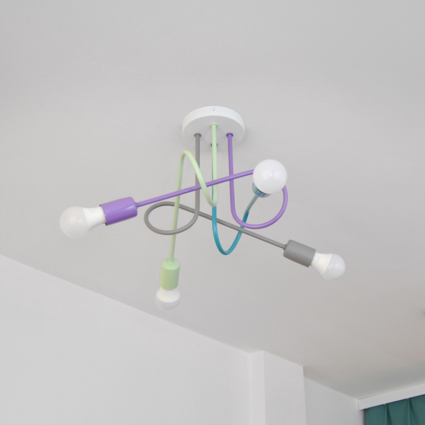 Lustre de teto LED OXFORD 4xE27/10W/230V