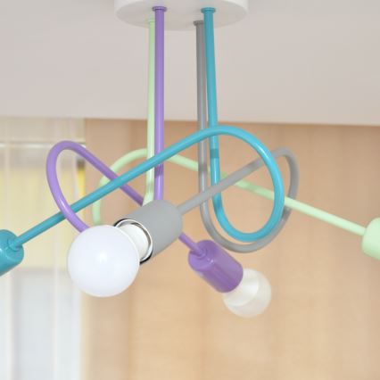 Lustre de teto LED OXFORD 4xE27/10W/230V