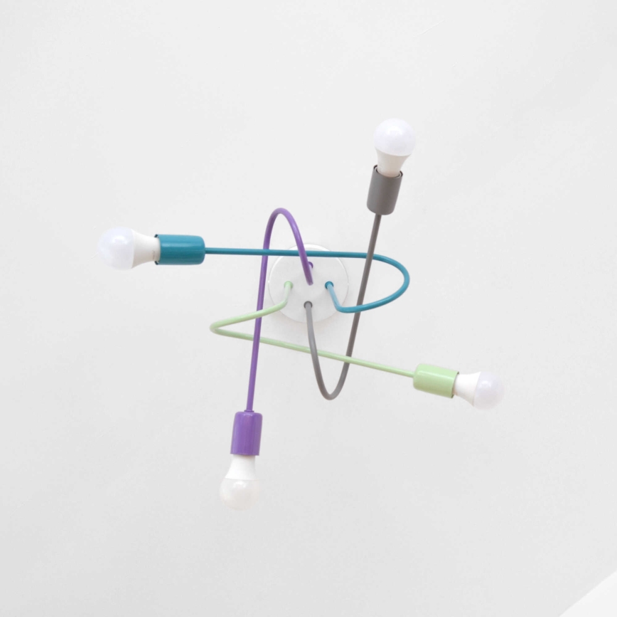 Lustre de teto LED OXFORD 4xE27/10W/230V