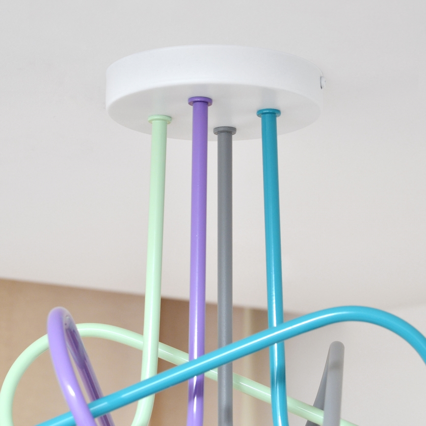 Lustre de teto LED OXFORD 4xE27/10W/230V