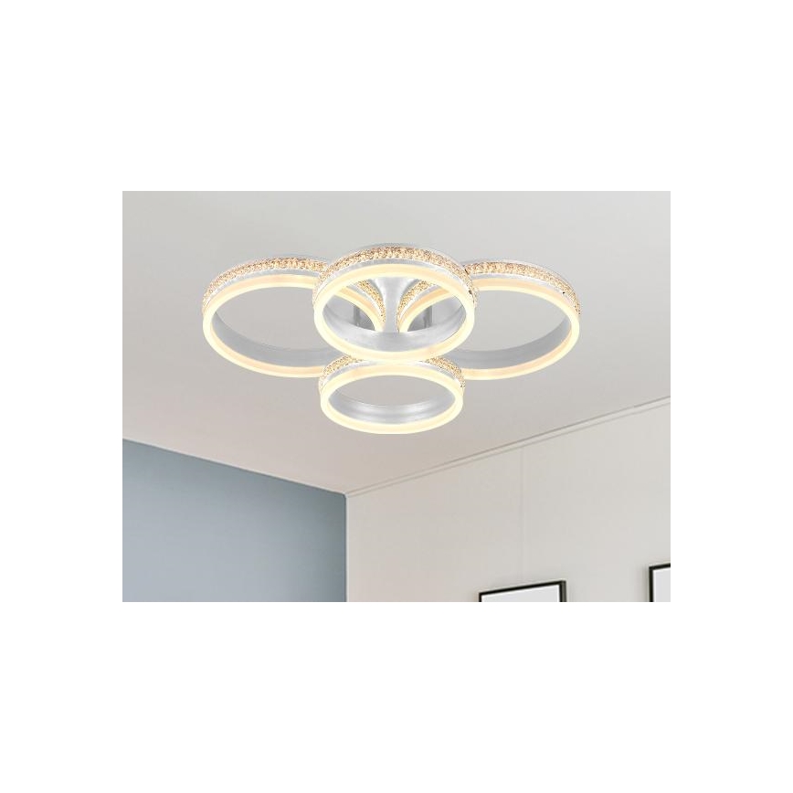 Lustre LED de teto sobreposto dimerizável LED/150W/230V 3000-6500K + controlo remoto