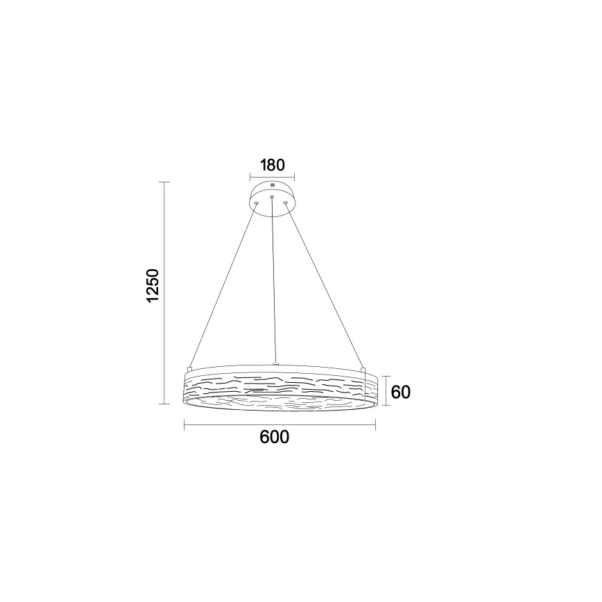 Lustre LED regulável suspenso por cabo ALIANZ LED/45W/230V 3000-6000K Ø 60 cm + comando remoto