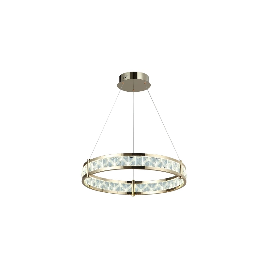 Lustre de cristal LED dimerizável suspenso por cabo ENRIQUE LED/40W//230V 3000-6000K Ø 60 cm + comando remoto