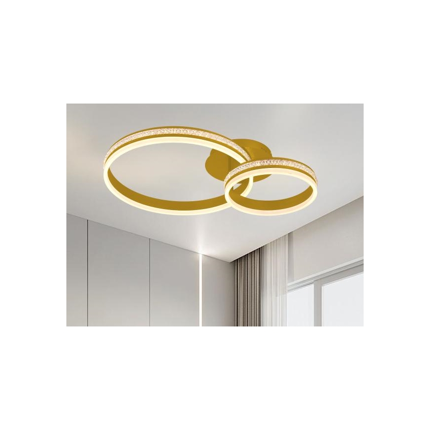 Lustre LED dimerizável de montagem à superfície para tecto LED/110W/230V 3000-6500K + controlo remoto