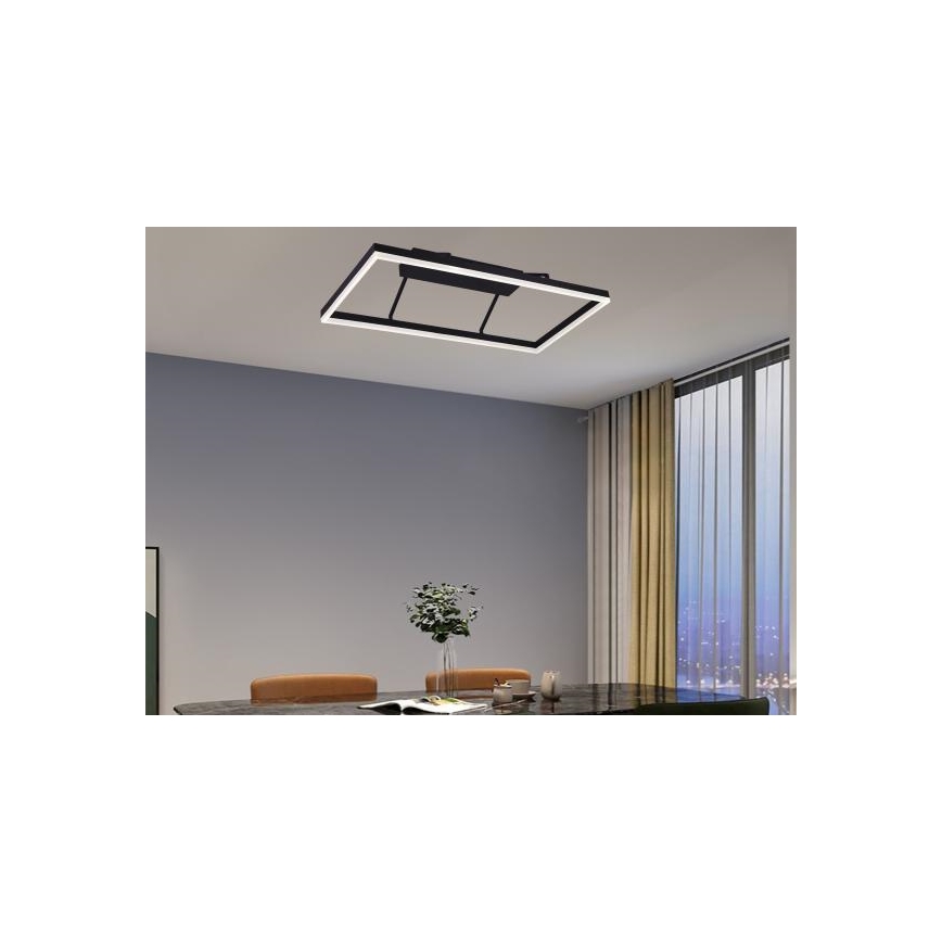 Lustre LED dimerizável de montagem em superfície LED/55W/230V 3000-6500K + controlo remoto