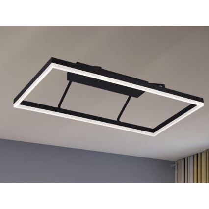 Lustre LED dimerizável de montagem em superfície LED/55W/230V 3000-6500K + controlo remoto
