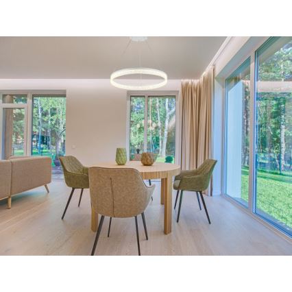 Lustre LED regulável suspenso em cabo ALIANZ LED/45W/230V 3000-6000K Ø 60 cm + controlo remoto