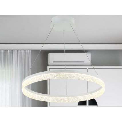 Lustre LED dimável suspenso por cabo ALIANZ LED/60W/230V 3000-6000K, diâmetro 80 cm + comando remoto