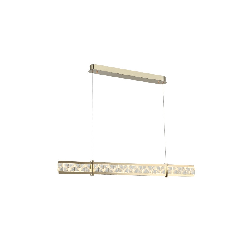 Lustre de cristal LED dimerizável suspenso por cabo ENRIQUE LED/20W//230V 3000-6000K + controlo remoto