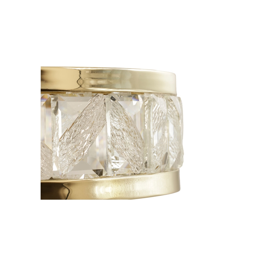 Lustre de cristal regulável suspenso por cabo ENRIQUE LED/50W//230V 3000-6000K + comando à distância