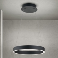 Lustre LED dimerizável suspenso por cabo KOLK LED/40W/230V 2700/3000/4000K Ø 40 cm preto