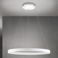 Lustre LED dimerizável suspenso por cabo KOLK LED/80W/230V 2700/3000/4000K Ø 80 cm branco