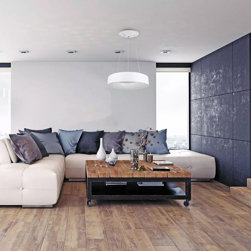 Lustre LED dimerizável suspenso por cabo LED/20W/230V