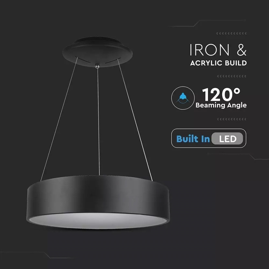 Lustre LED dimerizável suspenso por cabo LED/30W/230V