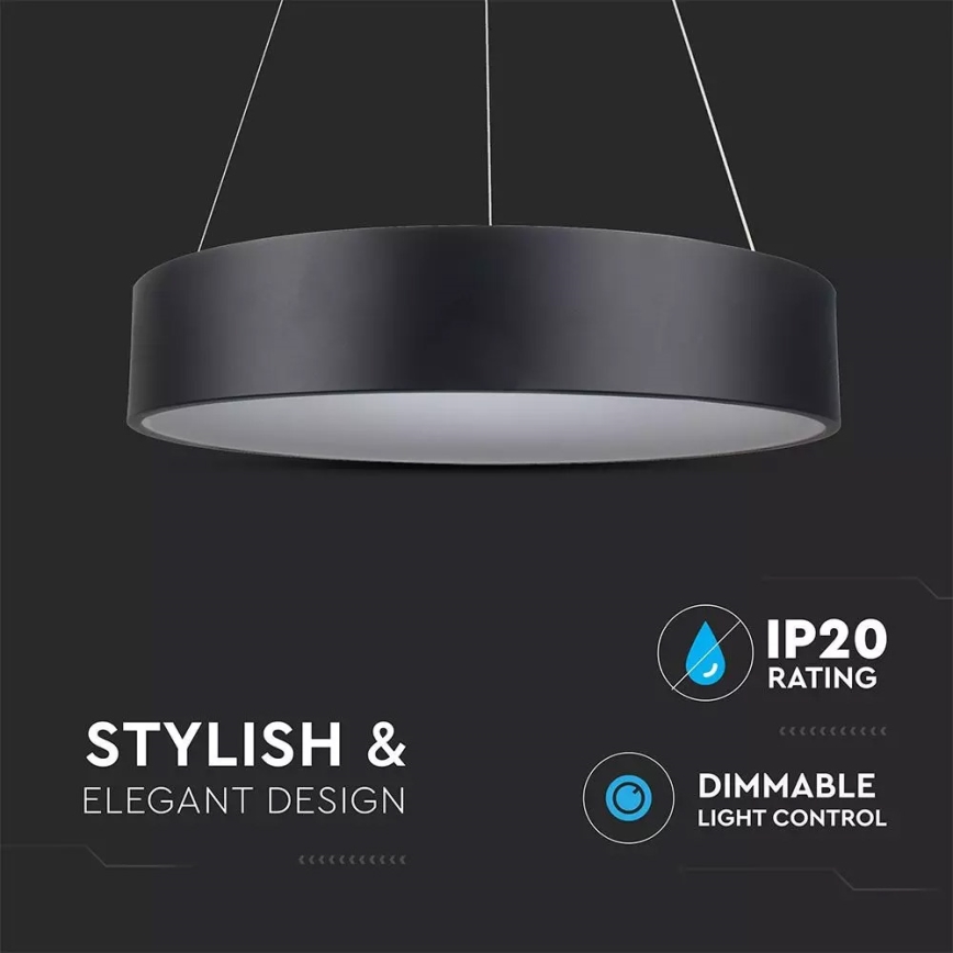 Lustre LED dimerizável suspenso por cabo LED/30W/230V