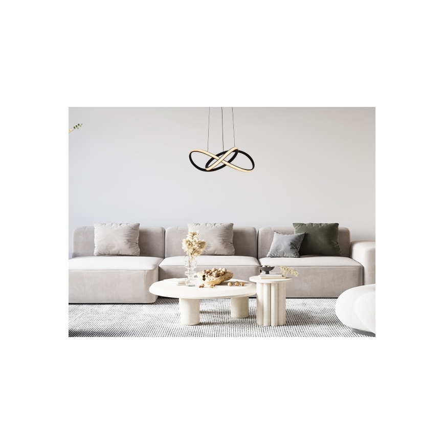 Lustre LED dimerizável em cabo LED/65W/230V 3000-6500K Ø 49 cm + comando remoto