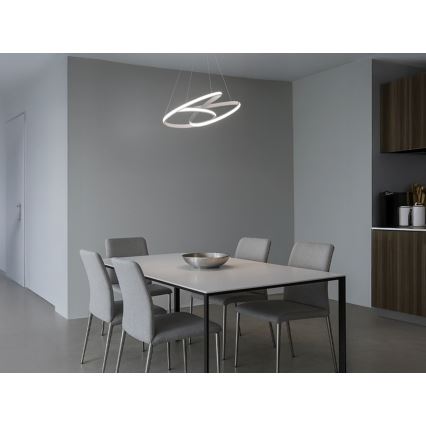 Lustre pendente LED dimerizável em cabo LED/85W/230V 3000-6500K Ø 49 cm + comando remoto