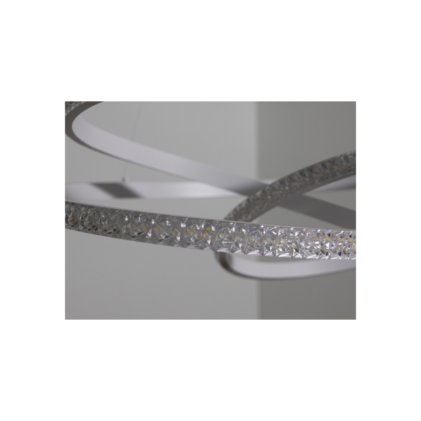 Lustre dimável em cabo LED/90W/230V 3000-6500K diâmetro 47 cm + controlo remoto