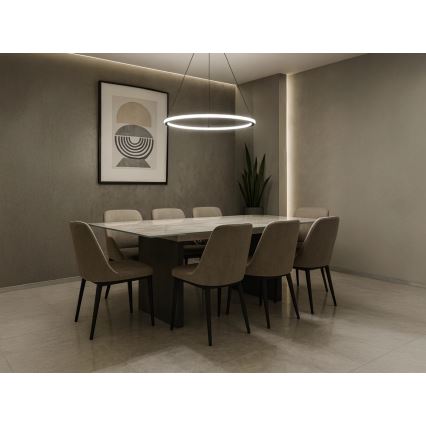 Lustre LED dimerizável suspenso por cabo LED/90W/230V 3000-6500K Ø 60 cm + controlo remoto