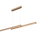 Lustre LED dimerizável suspenso por cabo SMAL 2xLED/22,5W/230V 2700/4000/6500K carvalho
