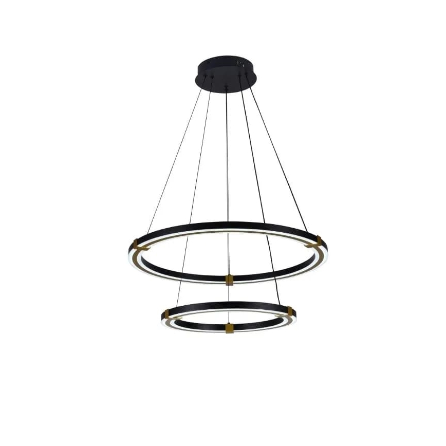 Lustre LED regulável em cabo LED/130W/230V 3000-6500K diâmetro 60 cm + controlo remoto