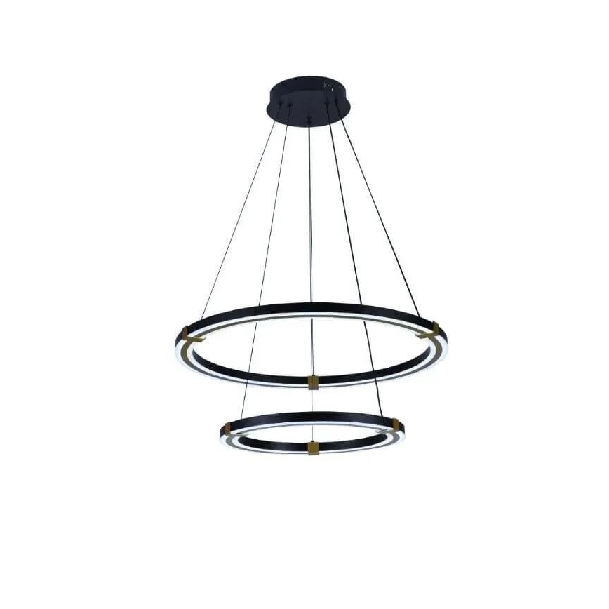 Lustre LED regulável em cabo LED/130W/230V 3000-6500K diâmetro 60 cm + controlo remoto