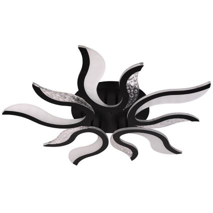 Lustre de teto LED dimmerizável LED/65W/230V 3000-6500K preto + comando à distância