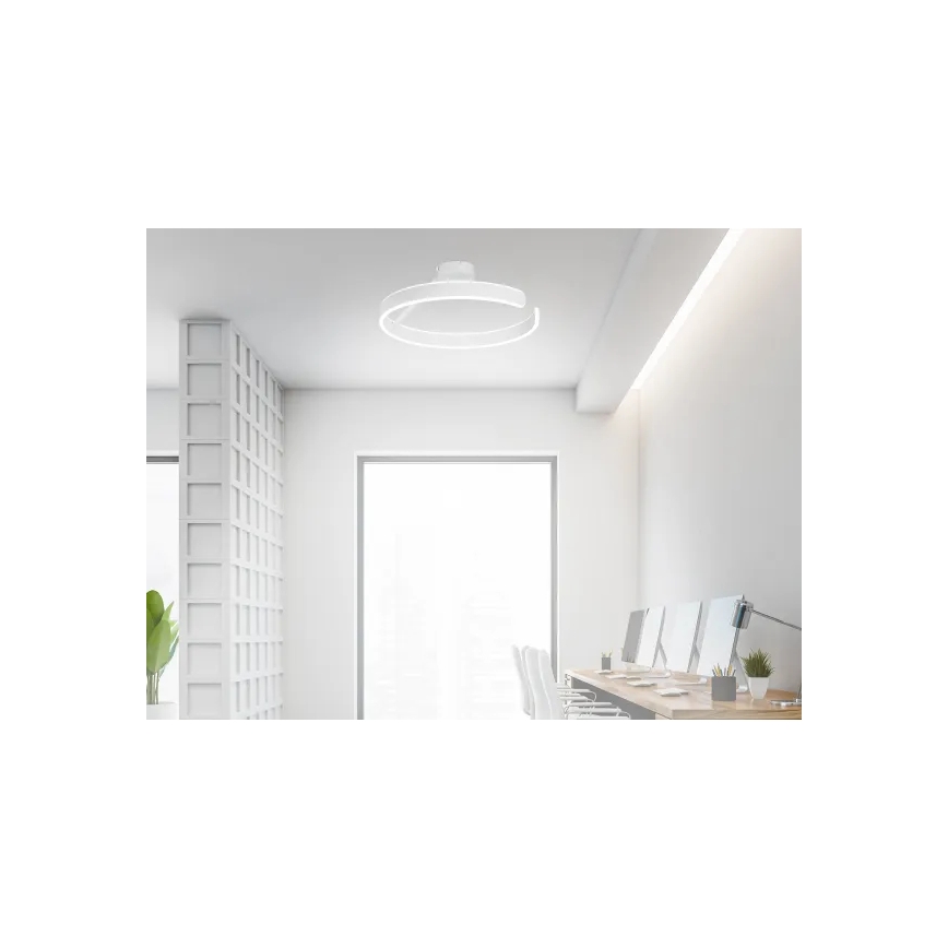 Lustre de teto LED dimmerizável LED/72W/230V 3000-6500K branco + controlo remoto