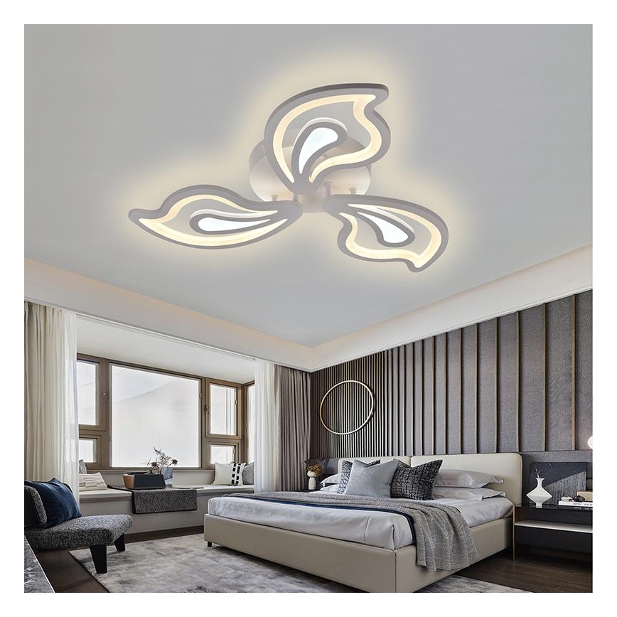 Lustre de teto LED dimmerizável LED/75W/230V 3000-6500K + controlo remoto