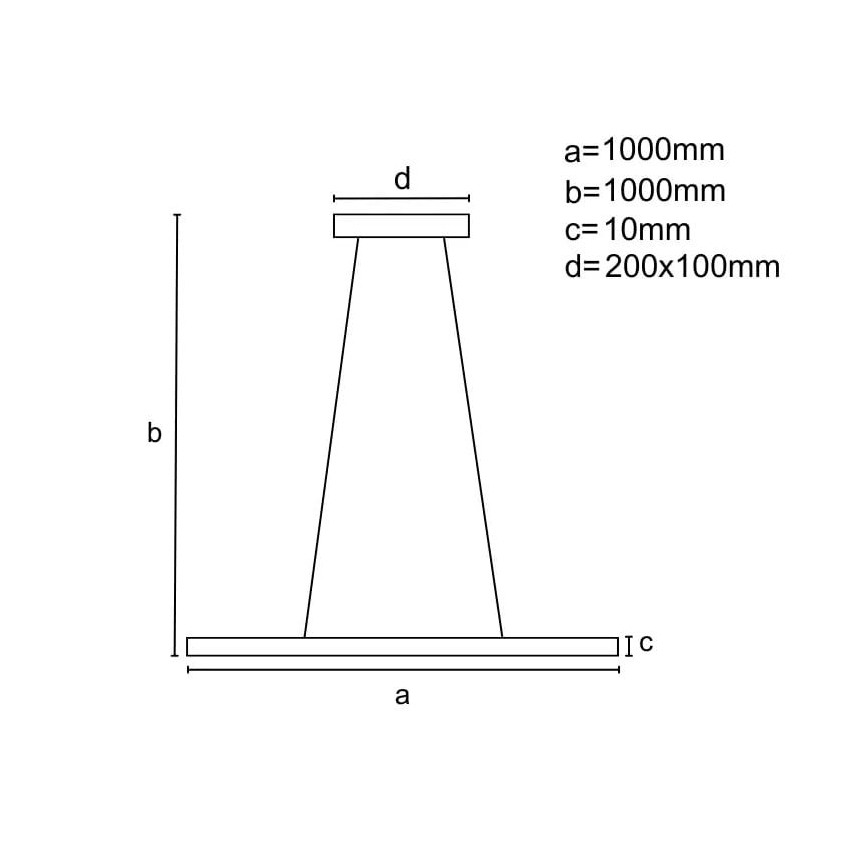 Lustre LED dimmerizável em cabo LED/40W/230V 3000-6500K preto + comando à distância