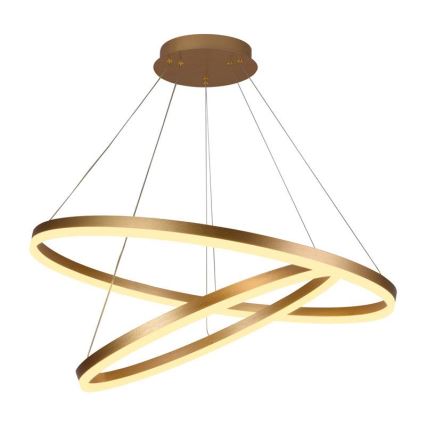 Lustre LED regulável em cabo LED/100W/230V 3000-6500K diâmetro 80 cm + comando à distância