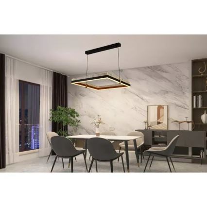 Lustre LED regulável em cabo LED/100W/230V 3000-6500K + controlo remoto