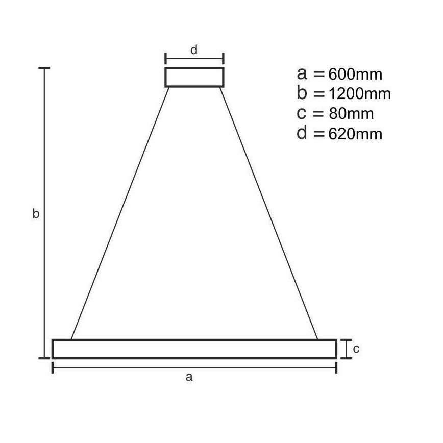 Lustre LED regulável em cabo LED/100W/230V 3000-6500K + controlo remoto