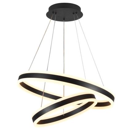 Lustre LED regulável em cabo LED/135W/230V 3000-6500K diâmetro 60 cm + comando à distância