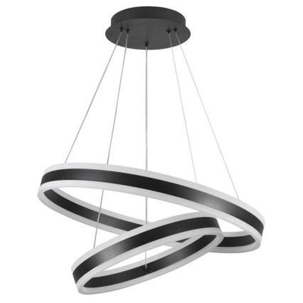 Lustre LED regulável em cabo LED/135W/230V 3000-6500K diâmetro 60 cm + comando à distância