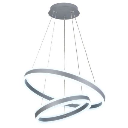 Lustre LED regulável em cabo LED/135W/230V 3000-6500K diâmetro 60 cm + comando à distância